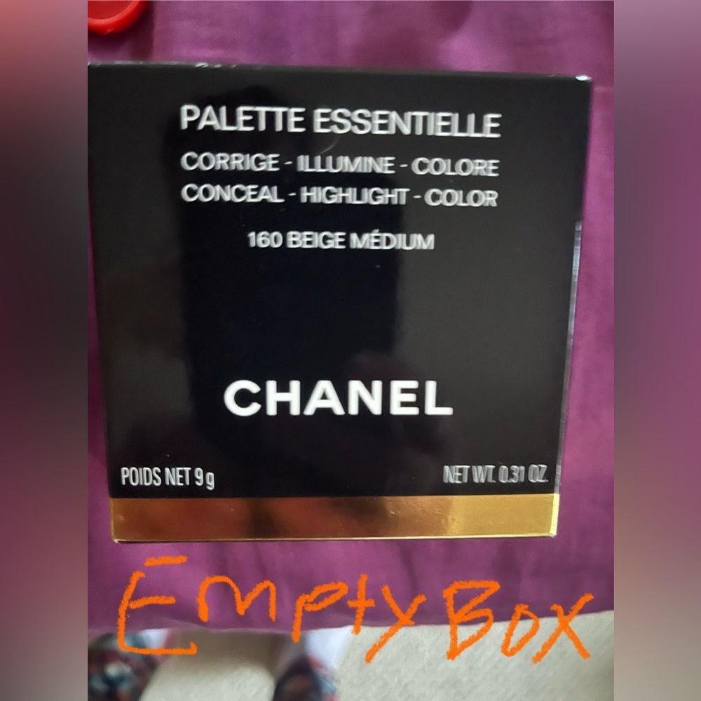 Empty Chanel Makeup Box